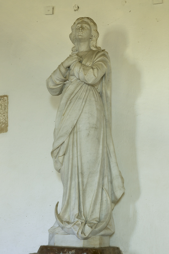 Statue de l'Immaculée Conception. © Sonia Dourlot / Région Bourgogne-Franche-Comté, Inventaire du patrimoine - 2015