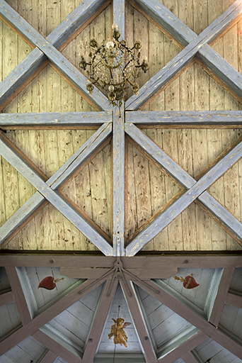 Détail du plafond. © Sonia Dourlot / Région Bourgogne-Franche-Comté, Inventaire du patrimoine - 2015