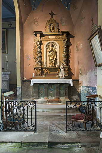 autel-retable secondaire. © Sonia Dourlot / Région Bourgogne-Franche-Comté, Inventaire du patrimoine - 2015