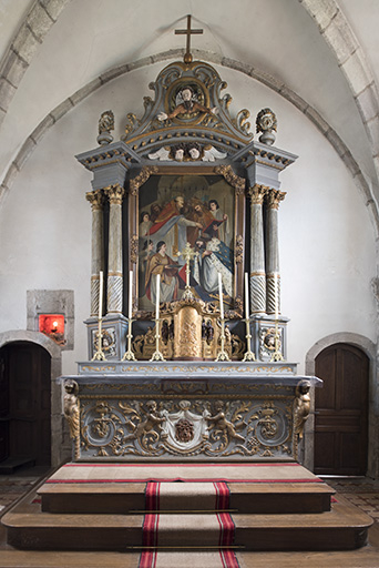 Retable. © Sonia Dourlot / Région Bourgogne-Franche-Comté, Inventaire du patrimoine - 2015 Retable. © Sonia Dourlot / Région Bourgogne-Franche-Comté, Inventaire du patrimoine - 2015