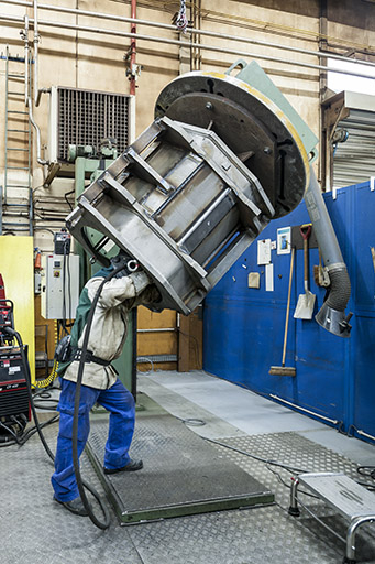 Atelier de chaudronnerie (soudure). © Jérôme Mongreville / Région Bourgogne-Franche-Comté, Inventaire du patrimoine - 2016