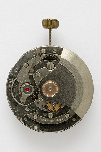 Mouvement France Ebauches FE 5611 : face côté ponts. © Sonia Dourlot / Région Bourgogne-Franche-Comté, Inventaire du patrimoine - 2016