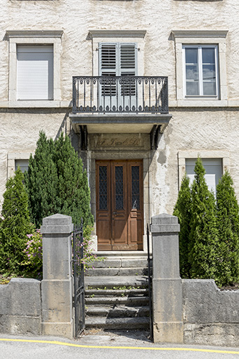 Façade antérieure : travée centrale. © Sonia Dourlot / Région Bourgogne-Franche-Comté, Inventaire du patrimoine - 2016