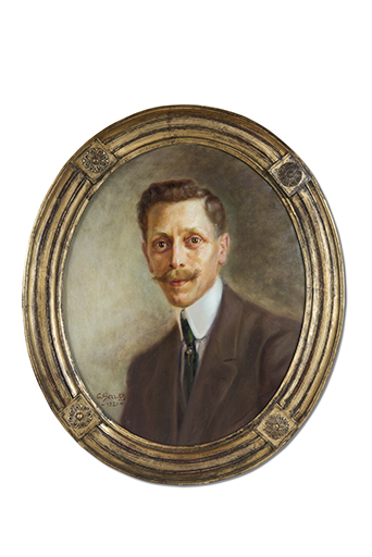 Portrait d'Henri Vuez en 1920, par le peintre Georges Serraz. (Collection particulière : Jean-Claude Vuez, Villers-le-Lac). © Sonia Dourlot / Région Bourgogne-Franche-Comté, Inventaire du patrimoine - 2016 Portrait d'Henri Vuez en 1920, par le peintre Georges Serraz. (Collection particulière : Jean-Claude Vuez, Villers-le-Lac). © Sonia Dourlot / Région Bourgogne-Franche-Comté, Inventaire du patrimoine - 2016