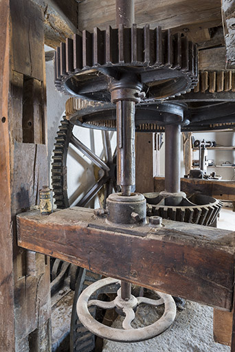 Détail des engrenages du beffroi (ouest). © Jérôme Mongreville / Région Bourgogne-Franche-Comté, Inventaire du patrimoine - 2016