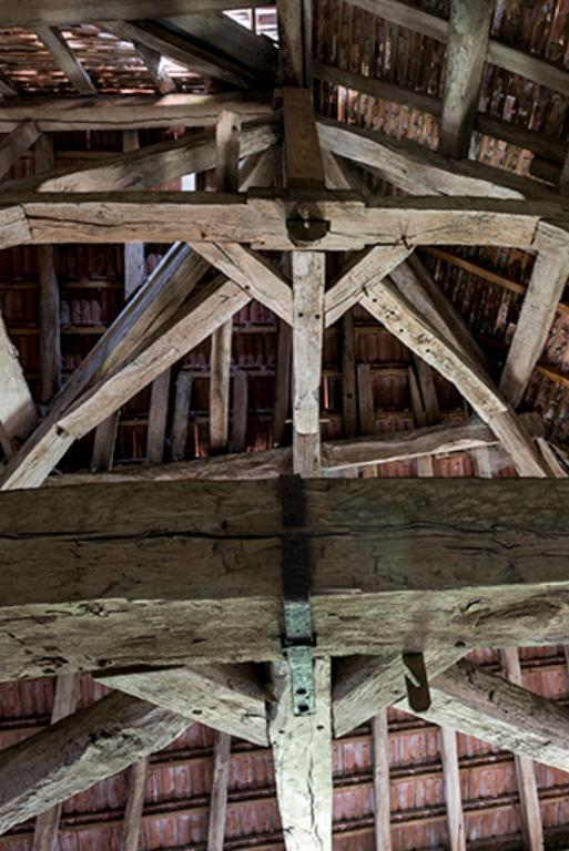 Poutrage du grenier de la chapelle © Sonia Dourlot / Région Bourgogne-Franche-Comté, Inventaire du patrimoine - 2016 Poutrage du grenier de la chapelle © Sonia Dourlot / Région Bourgogne-Franche-Comté, Inventaire du patrimoine - 2016