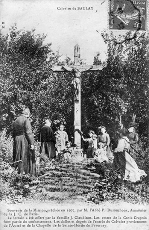Calvaire de Baulay, Croix de Mission de 1907. © Jérôme  Mongreville (reproduction) / Région Bourgogne-Franche-Comté, Inventaire du patrimoine - 2016