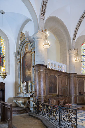 Détail du choeur avec la chapelle nord. © Jérôme Mongreville / Région Bourgogne-Franche-Comté, Inventaire du patrimoine - 2016 Détail du choeur avec la chapelle nord. © Jérôme Mongreville / Région Bourgogne-Franche-Comté, Inventaire du patrimoine - 2016