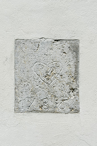 Date 1786 portée (élévation sud-est). © Sonia Dourlot / Région Bourgogne-Franche-Comté, Inventaire du patrimoine - 2017 Date 1786 portée (élévation sud-est). © Sonia Dourlot / Région Bourgogne-Franche-Comté, Inventaire du patrimoine - 2017