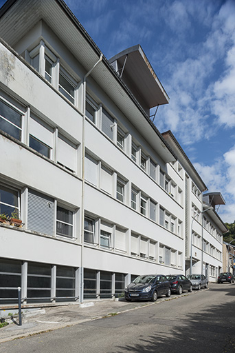 Façade antérieure vue de trois quarts gauche. © Jérôme Mongreville / Région Bourgogne-Franche-Comté, Inventaire du patrimoine - 2017