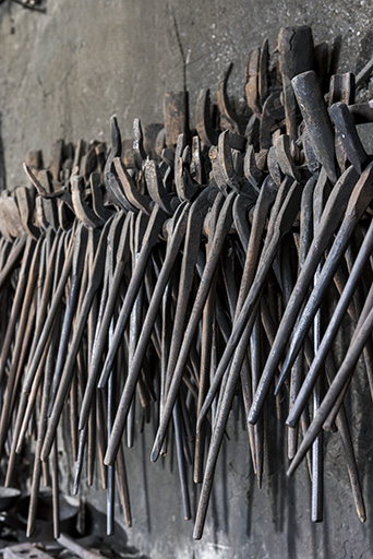 Pinces de forgeron. © Sonia Dourlot / Région Bourgogne-Franche-Comté, Inventaire du patrimoine - 2017