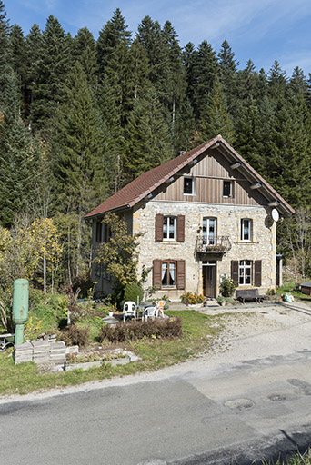Louadey : moulin Mercier puis scierie Clerc. La scierie (détruite) se trouvait à droite de la maison (bâtie en 1898). © Sonia Dourlot / Région Bourgogne-Franche-Comté, Inventaire du patrimoine - 2017