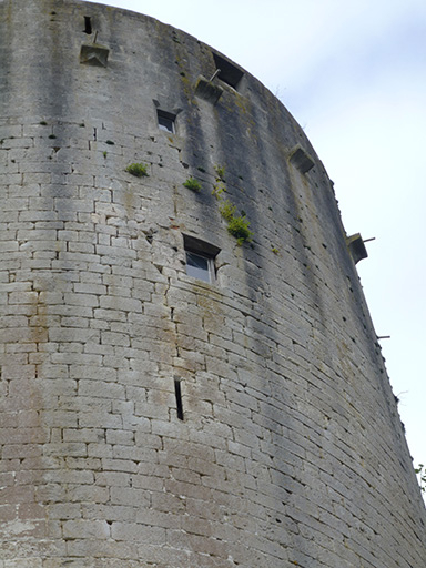 Le donjon : le chemin de ronde reconstitué. © Sonia Dourlot / Région Bourgogne-Franche-Comté, Inventaire du patrimoine - 2017