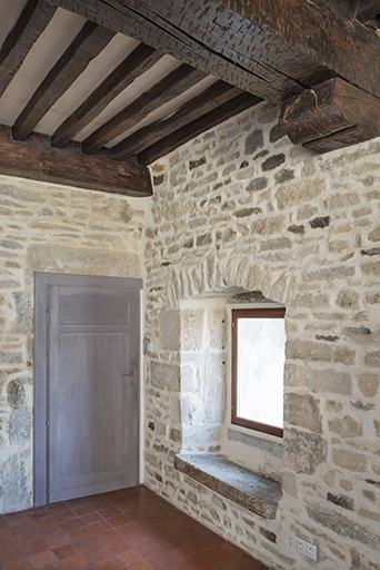 Détail sur le plafond à la française, premier étage. © Jérôme Mongreville / Région Bourgogne-Franche-Comté, Inventaire du patrimoine - 2017