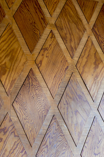 Détail des placages de bois. © Jérôme Mongreville / Région Bourgogne-Franche-Comté, Inventaire du patrimoine - 2017