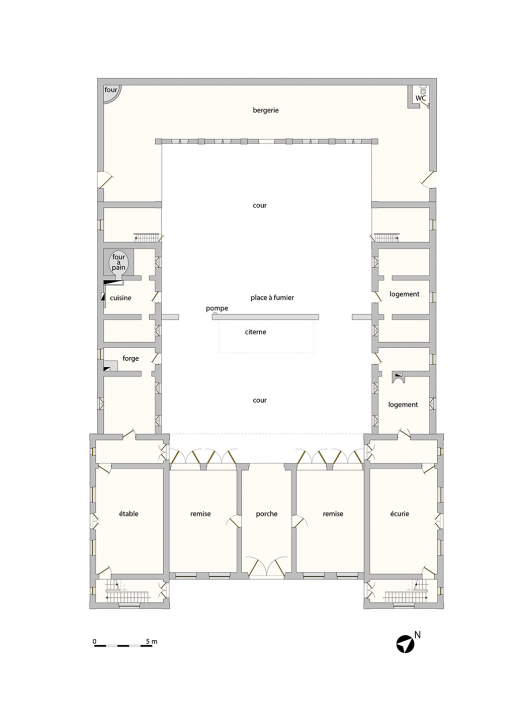 Plan de la ferme. © Mathias Papigny / Région Bourgogne-Franche-Comté, Inventaire du patrimoine - 2017