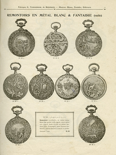 Catalogue Fabriques G. Tribaudeau, p. 11, s.d. [début 20e siècle]. © Raphaël Favereaux / Région Bourgogne-Franche-Comté, Inventaire du patrimoine - 2018