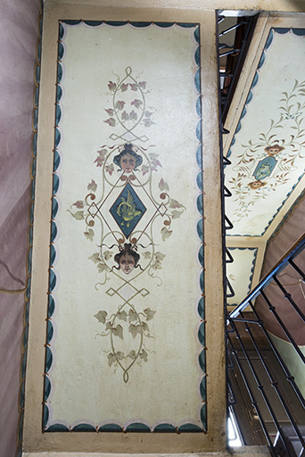 Plafond de la 3e volée. © Sonia Dourlot / Région Bourgogne-Franche-Comté, Inventaire du patrimoine - 2018