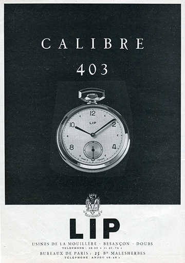 Calibre 403, publicité, 1947. © Raphaël Favereaux / Région Bourgogne-Franche-Comté, Inventaire du patrimoine - 2018 Calibre 403, publicité, 1947. © Raphaël Favereaux / Région Bourgogne-Franche-Comté, Inventaire du patrimoine - 2018