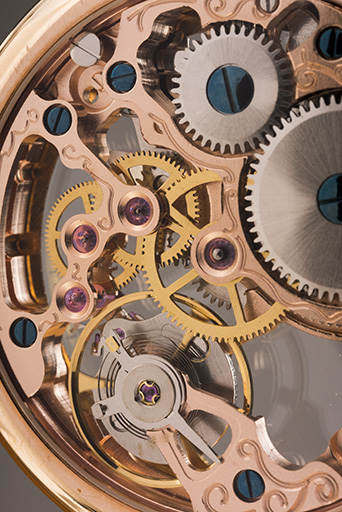 Détail d'un mouvement squelette. © Sonia Dourlot / Région Bourgogne-Franche-Comté, Inventaire du patrimoine - 2018