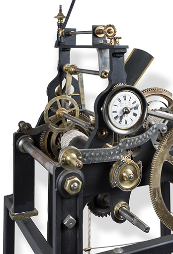 Mouvement : mécanisme des heures. © Sonia Dourlot / Région Bourgogne-Franche-Comté, Inventaire du patrimoine - 2018