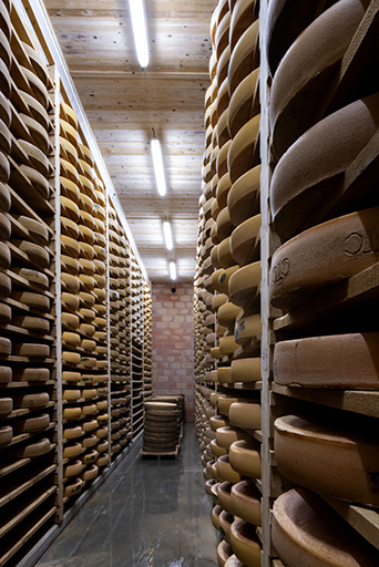 Cave d'affinage : intérieur d'une pièce. © Sonia Dourlot / Région Bourgogne-Franche-Comté, Inventaire du patrimoine - 2018