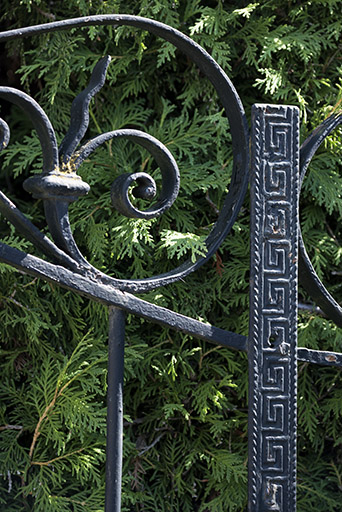 Grille (détail). © Sonia Dourlot / Région Bourgogne-Franche-Comté, Inventaire du patrimoine - 2018