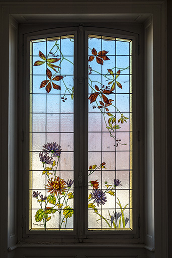 La verrière décorative. © Jérôme Mongreville / Région Bourgogne-Franche-Comté, Inventaire du patrimoine - 2018 La verrière décorative. © Jérôme Mongreville / Région Bourgogne-Franche-Comté, Inventaire du patrimoine - 2018