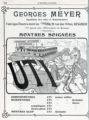 Fabrique électro-motrice Utinam rue des Villas, Besançon, [publicité], 1906. © Raphaël Favereaux / Région Bourgogne-Franche-Comté, Inventaire du patrimoine - 2019