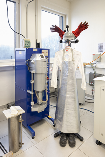 2e étage de soubassement : laboratoire de chimie. © Sonia Dourlot / Région Bourgogne-Franche-Comté, Inventaire du patrimoine - 2019