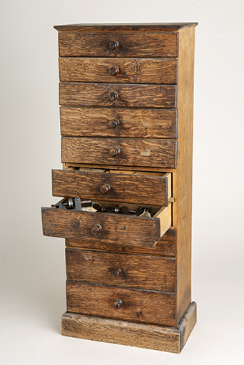 Meuble d'horloger. © Sonia Dourlot / Région Bourgogne-Franche-Comté, Inventaire du patrimoine - 2019