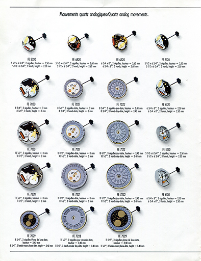 Mouvements quartz analogiques, vers 1988. © Laurent Poupard / Région Bourgogne-Franche-Comté, Inventaire du patrimoine - 2019