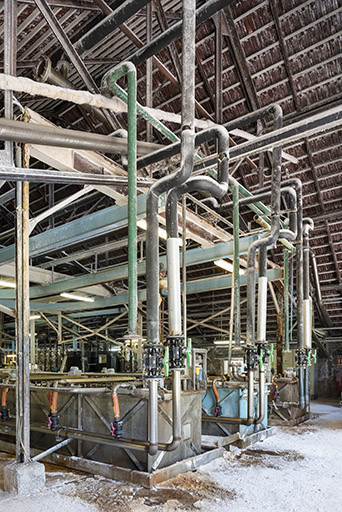 Fabrication : retraitement du sel (cristallisation). © Sonia Dourlot / Région Bourgogne-Franche-Comté, Inventaire du patrimoine - 2019