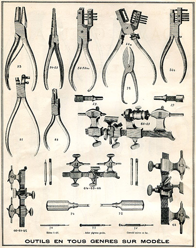 Fabrique d'outils pour horlogerie et quincaillerie David Gueutal, Montécheroux (Doubs) (France). Album [p. 4], 1er avril 1892 © Laurent Poupard / Région Bourgogne-Franche-Comté, Inventaire du patrimoine - 2019