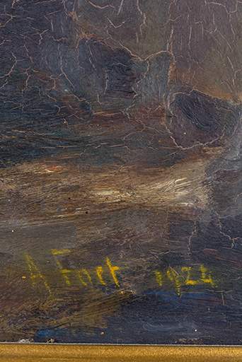 Signature et date. © Sonia Dourlot / Région Bourgogne-Franche-Comté, Inventaire du patrimoine - 2019