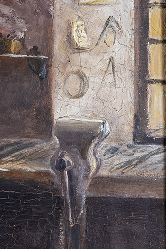 L'établi et l'étau à pied. © Sonia Dourlot / Région Bourgogne-Franche-Comté, Inventaire du patrimoine - 2019