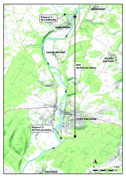 Plan de localisation (1/25 000). Extrait du ScanExpress classique © IGN 2018. © Bertrand Turina / Région Bourgogne-Franche-Comté, Inventaire du patrimoine - 2019 Plan de localisation (1/25 000). Extrait du ScanExpress classique © IGN 2018. © Bertrand Turina / Région Bourgogne-Franche-Comté, Inventaire du patrimoine - 2019