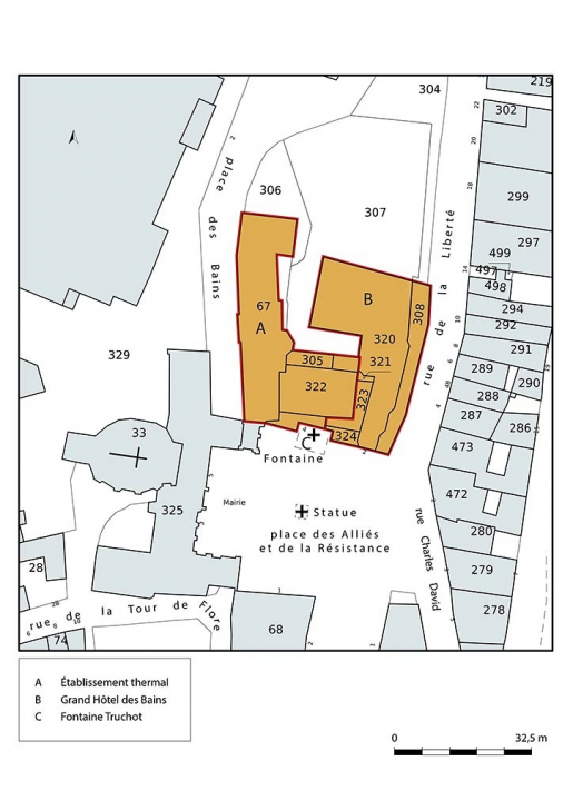 établissement thermal hôtel de voyageurs © Pierre-Marie Barbe-Richaud / Région Bourgogne-Franche-Comté, Inventaire du patrimoine - 2021  établissement thermal hôtel de voyageurs © Pierre-Marie Barbe-Richaud / Région Bourgogne-Franche-Comté, Inventaire du patrimoine - 2021