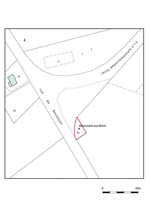 monument aux morts © Pierre-Marie Barbe-Richaud / Région Bourgogne-Franche-Comté, Inventaire du patrimoine - 2021