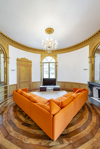 hôtel salon décor intérieur marqueterie © Jérôme Mongreville / Région Bourgogne-Franche-Comté, Inventaire du patrimoine - 2023  hôtel salon décor intérieur marqueterie © Jérôme Mongreville / Région Bourgogne-Franche-Comté, Inventaire du patrimoine - 2023