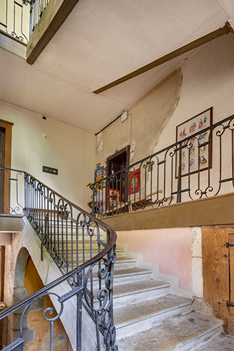  hôtel escalier © Jérôme Mongreville / Région Bourgogne-Franche-Comté, Inventaire du patrimoine - 2023