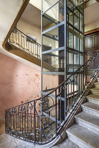  hôtel escalier © Jérôme Mongreville / Région Bourgogne-Franche-Comté, Inventaire du patrimoine - 2023