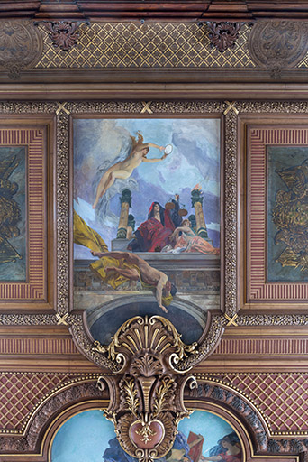  plafond peinture © Jérôme Mongreville / Région Bourgogne-Franche-Comté, Inventaire du patrimoine - 2024