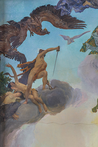  plafond peinture © Jérôme Mongreville / Région Bourgogne-Franche-Comté, Inventaire du patrimoine - 2024