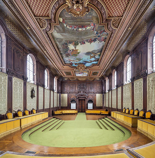  plafond palais de justice © Jérôme Mongreville / Région Bourgogne-Franche-Comté, Inventaire du patrimoine - 2024