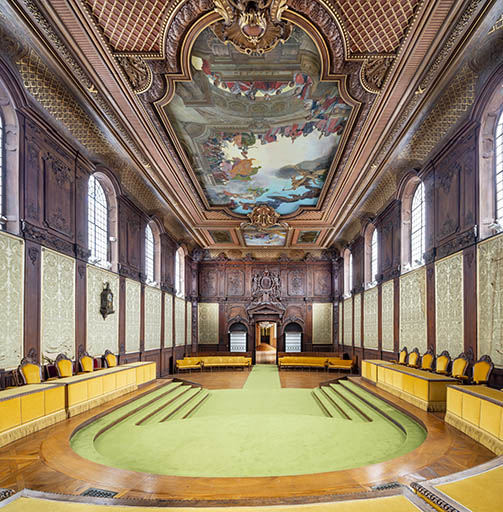  plafond palais de justice © Jérôme Mongreville / Région Bourgogne-Franche-Comté, Inventaire du patrimoine - 2024