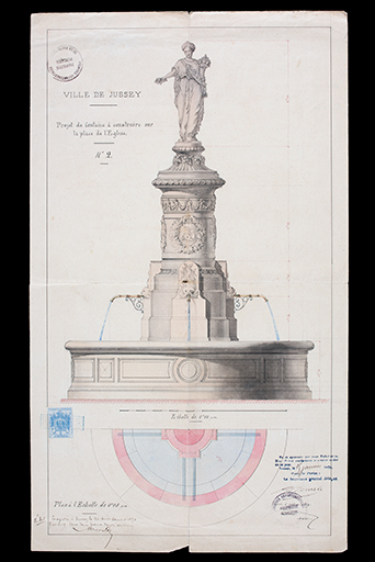  fontaine statue © Nicolas Waltefaugle / Région Bourgogne-Franche-Comté, Inventaire du patrimoine - 2025