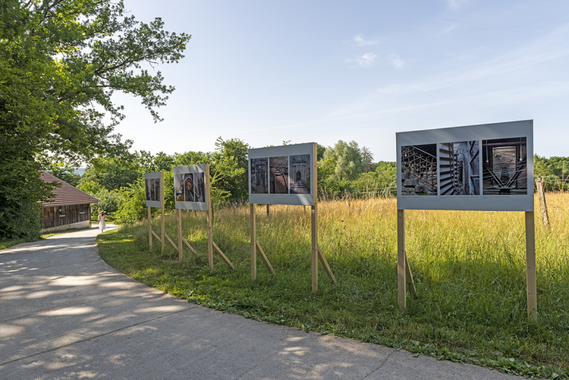 Un des panneaux de l'exposition.